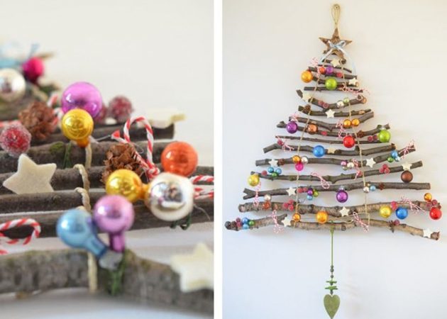 Décorer l'arbre de Noël: Alternative