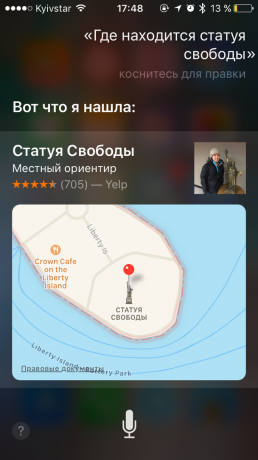 commande Siri: Navigation