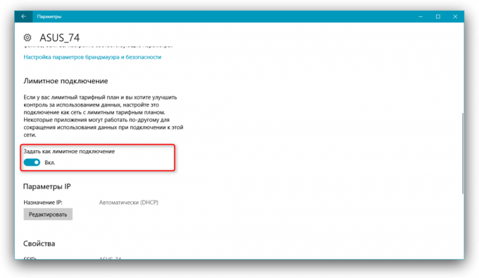 Windows 10 Automne Créateurs Mise à jour: connexion Limit