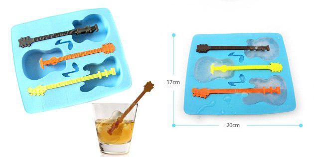 La glace sous la forme de guitares