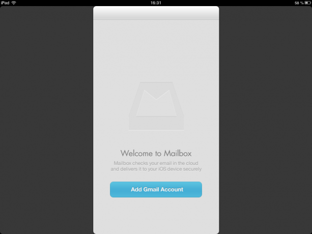 Boîte aux lettres pour iPad de bienvenue