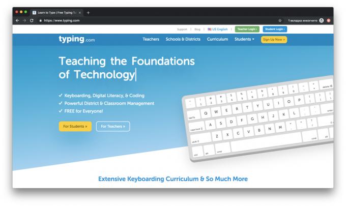 Typing.com - Typing Tutor en anglais