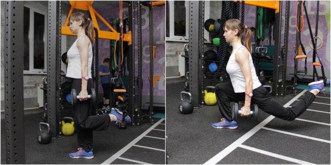 boucles pour la pratique: squat split