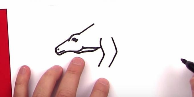 Comment dessiner un stégosaure: ajouter une partie d'une patte