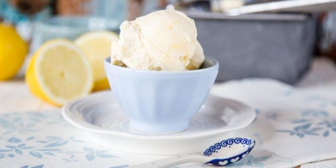 Comment faire de la crème glacée au citron