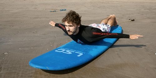 comment apprendre à surfer: l'équilibre