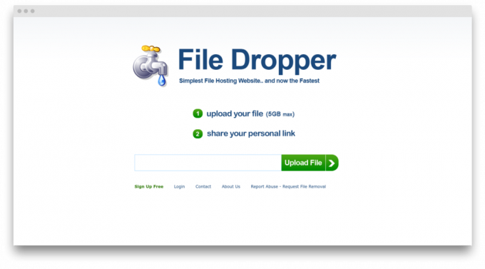  écran Dropper Fichier