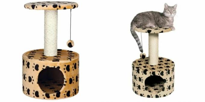 Maisons pour chats: avec un jouet et un griffoir