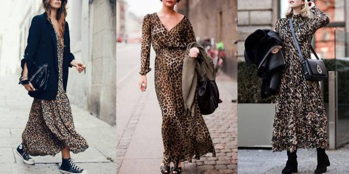 robe de mode 2019 avec imprimé léopard
