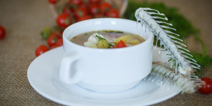 soupe de recettes avec sandre aux tomates