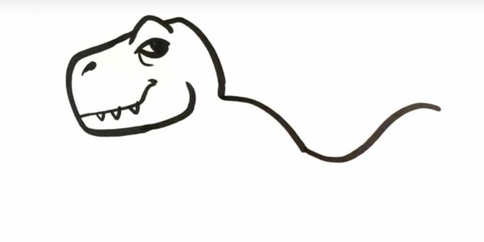 Comment dessiner un dinosaure: représenter le dos et une partie de la queue