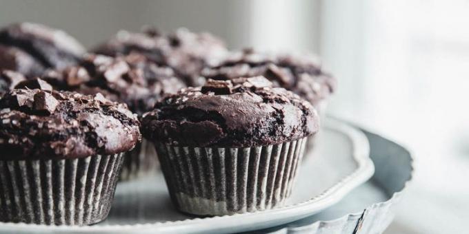 Muffins recette « double chocolat »