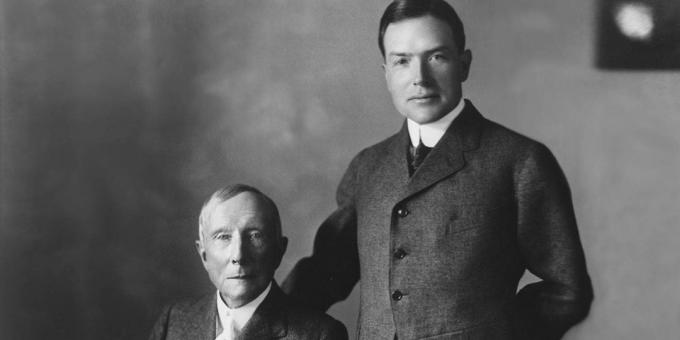 John D. Rockefeller et son fils John