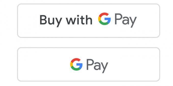 Boutons avec logo Google Pay