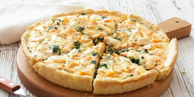 Quiche au poisson et fromage