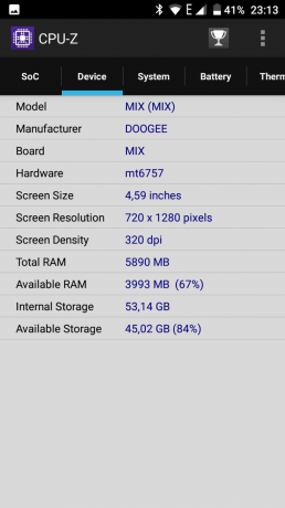 Doogee Mix: 2 spécifications