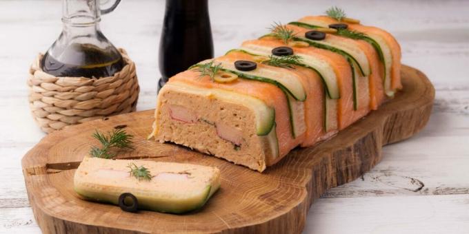 Terrine de poisson rouge aux bâtonnets de crabe