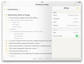 Outlinely - un outil puissant pour traiter des textes complexes sur iPhone et iPad