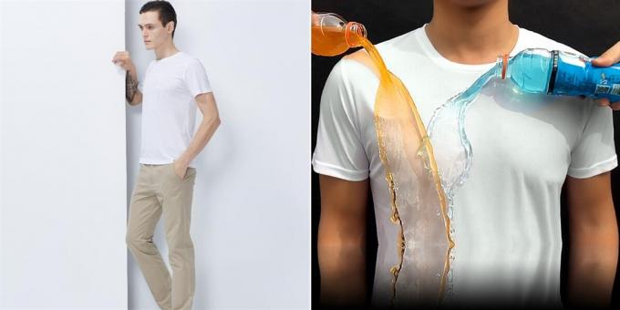 T-shirt hydrofuge
