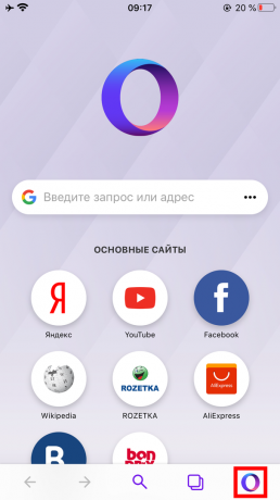 Comment activer le mode incognito dans Opera Touch sur iPhone