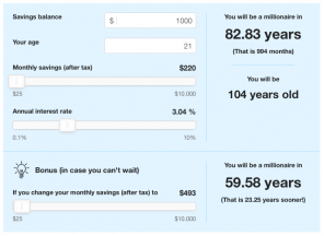 Combien vous accumulez 1 million $ (calculatrice)