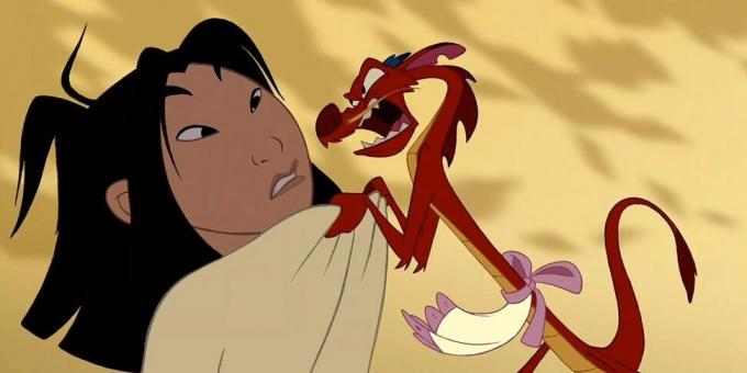 Dessins animés de dragon: Mulan