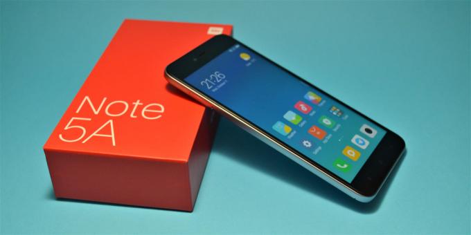 Vue d'ensemble Xiaomi redmi note 5a - un smartphone budget qui peut tirer