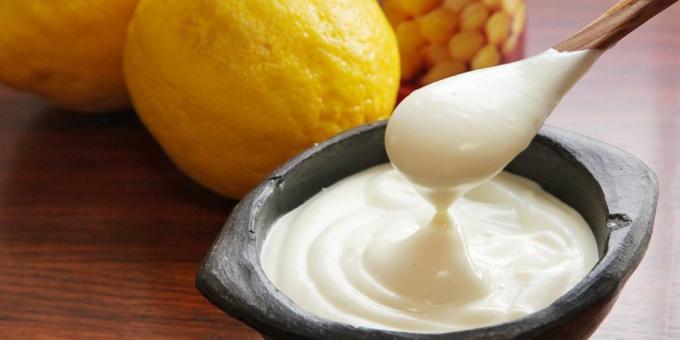 Akvafaba dans la cuisine: la mayonnaise