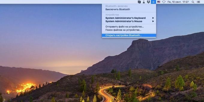 Paramètres système MacOs: Paramètres Bluetooth