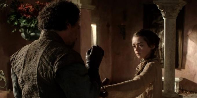 héros "Game of Thrones": Arya Stark, et la truite Sirio