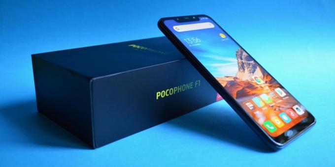 revue Xiaomi Pocophone F1: Box