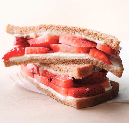 Fromage sandwich fraise