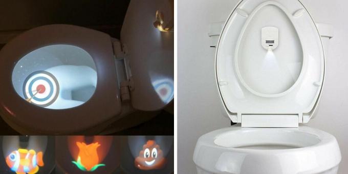 gadgets inhabituels: lampes de toilette