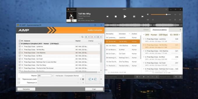 Audio Converter pour Windows, MacOS et Linux: AIMP