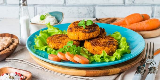 Escalopes de carottes bouillies