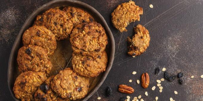 Bienfaits pour la santé de la cannelle: biscuits à l'avoine sans sucre à la cannelle