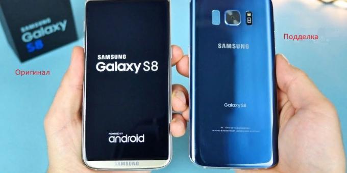 smartphones originaux et faux de Samsung