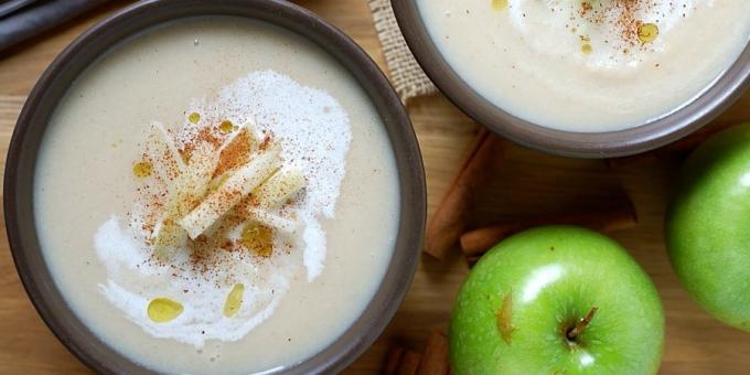 Les plats du navet: soupe de navets aux pommes