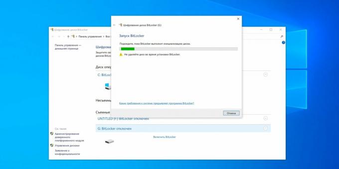 Comment définir un mot de passe sur une clé USB: attendez