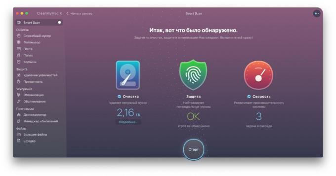 CleanMyMac: Nouvelle interface
