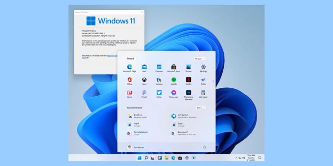 Captures d'écran de Windows 11