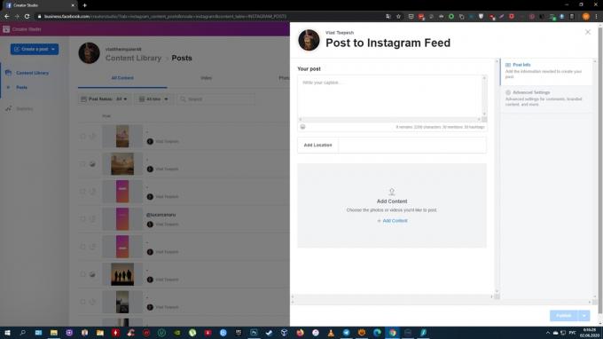 Comment publier une vidéo sur Instagram depuis votre ordinateur: choisissez le flux Instagram