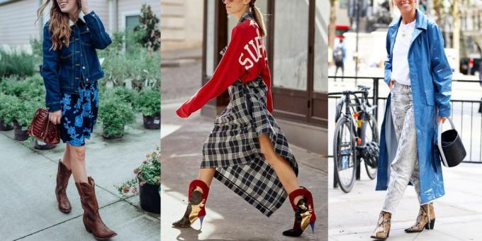 Chaussures mode automne et l'hiver 2019-2020 dans le style cow-boy