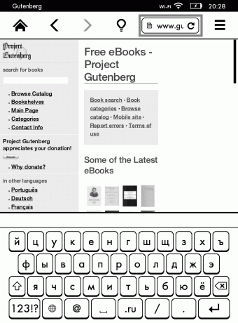 Comment télécharger un livre sur le Kindle: téléchargement via le navigateur