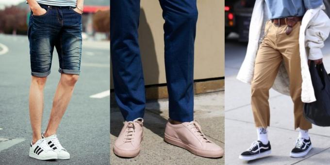 Chaussures hommes à la mode: vieilles chaussures de sport de l'école et des chaussures