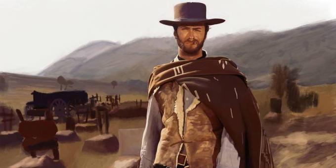 Clint Eastwood dans le film « Le Bon, la Brute et le truand »