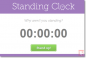 StandingClock: le suivi du temps dans une position debout