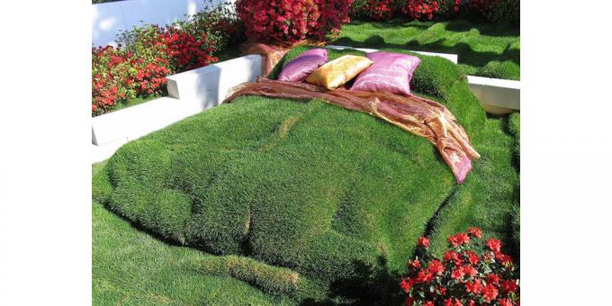 lit d'herbe