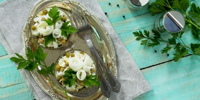 Salade de balaou et petits pois