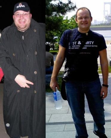 Vladimir « Avant » et « Après » la perte de poids 